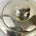 Antique Sterling Silver Mounted Glass Powder Puff Jar   Bowl 1923 D 9cm
