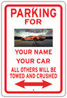 No Parking Custom Sign 8x12 Metal Personalized Tow Away Warning Garage Driveway