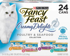 Purina Fancy Feast Wet Cat Food Variety Pack  Creamy Delights -  24  3 Oz  Cans 