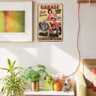 Vintage Racing Metal Sign  Retro Garage Tin Sign  Car Lover Gift wall Decor For