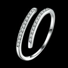 1ct Lab-created Diamond Women s Adjustable Toe Ring 14k White Gold Plated Silver