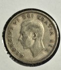 1951 Canada 25 Cents  800 Silver Canadian Quarter Coin 