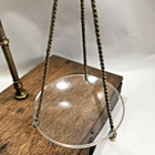Vintage Jeweller s Balance Scales In Wooden Box With Some Weights  Brass   Glass