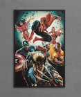 Marvel Avengers Heroes Spider-man Wolverine Iron Man Art Print Poster 11x17