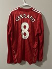 Liverpool 2010-12 Home Kit Long Sleeve Large  Steven Gerrard 8  Premier Patches