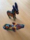 Two Huichol Beaded  Mexican Folk Art Figures - Missing Tails