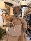 Primitive Handmade Rabbit Doll Folk Art Handmade