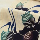 Women s Yukata Hand Dyed Yukata 100  Cotton Beige Floral Peony Chusen Dyeing