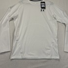 Under Armour Heat Gear Compression Mens Long Sleeve Shirt White Xl