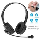 New Wireless Bluetooth Headset Trucker Driver Call Center Headset Headphone Mic 
