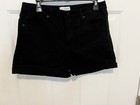 Universal Thread Women s High Rise Midi Black Denim Shorts 12 31r
