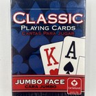 New Sealed   2pk Cartamundi Classic Brand Jumbo Faced Playing Cards - Blue Decks