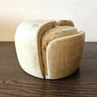 Man Millinery Hat Block Vintage Wooden Supplies Form Antique Mold Wood