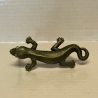 Vintage Pewter Lizard Drawer Pull  Mid-century Modern Gecko Screw In Set Of 2