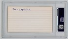Joe Lapchick Signed Autograph 3x5 Index Card Psa dna Basketball Hof  d  1970 