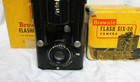 Vintage 1940s Kodak Brownie Flash Six 20 Camera W  Flash   Bulb   Boxes For Both