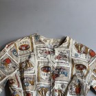 Vintage 70s Shirt Dress 1847 Victorian Era Print Pennsylvania Womens Small 15 16
