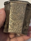 Beautiful Ornate Sterling Silver 3    Octagonal Panels Tea Caddy Sanborns Mexico