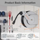Giraffe Tools 2600psi Pressure Washer Hose Reel 1 4  X 65 Ft Retractable Hose