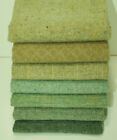 Hand Dyed Rug Hooking Wool Mill-dyed    savannah Tide-ii   7-pc Collection 