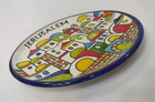 Handmade Ceramic Plates     Hand-painted Jerusalem Art   Holy Land Souvenir  2pc 