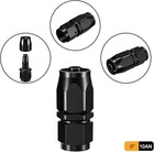 1 straight Swivel Hose End Fitting-10an Adaptor An10 For Oil Fuel Line Black