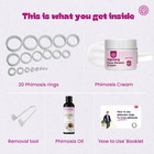 Vajraang Foreskin Stretching Kit With 20 Stretchingrings  1 Cream   Oil
