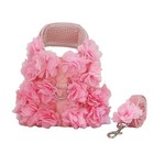 Small Dogs Cats Harness With Leash Set   Escape-proof 3d Flower Puppy Harness