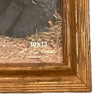 Solid Oak Wood Photo Picture Frame Never Used Holds 13  X 10  Vintage 