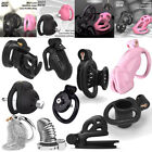New Male Fully Restraint Chastity Device Cage Adjustable Cuff Ring Lock Belt Usa