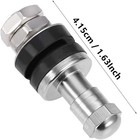 Saihisday Chrome High Pressure Valve Stems Metal For Silver 