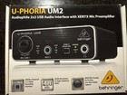            behringer U-phoria Um2 Usb Audio Interface 2x2 With Xenyx Mic Preamp           