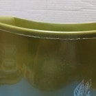 Vintage Mid Century Avocado Green Plastic Trash Can - Waste Basket 11    Tall