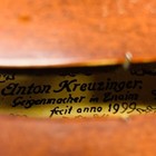Anton Kreuzinger 4 4 Violin Czech Made Full Size W  Case Solid Wood Acoustic