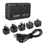  Travel Voltage Converter 220v To 110v Power International Travel Adapter Black