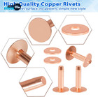 154pcs Copper Rivets For Leather 12 Smooth Leather Rivets Without Pattern