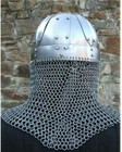 Historical Medieval Viking Helmet Battle Armor 18g Steel Chain Mail X-mas Gift