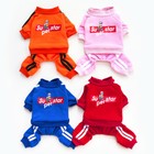 Pet Dog Hoodie Warm Jumpsuit 4 Legs Coat Sweatshirt Sports Puppy Winter Outfits 
