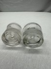 Lot X2 Antique Clear Ink Wells