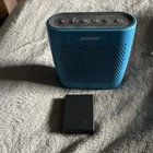 Bose Soundlink Color Portable Speaker System- Blue Works Tested No Charger Cable