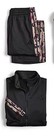 Adidas Girls Track Suit Jacket Pants Black Leopard Pink Size 6x   Ret  52
