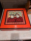 Personalized Keepsake Box Customized Name  lauren   Hand Stitched