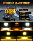 Auxbeam 4   92w Side Shooter Led Cube Pods Driving Lamp Work Light Bar Amber Drl