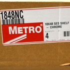 New 4-pack Metro Cart 1848nc 18x48 Wire Shelf Super Erecta Chrome Metal Shelving