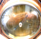 Antique Walker   Hall English  Carved Wood Barometer   Thermometer 23 Inches