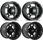 Itp 10  Front 9  Rear Ss112 Matte Black Sport Wheels Suzuki Ltz 400 Z400 Ltr 450