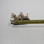 Vintage Plastic Scottie Dog Terrier Plastic Figurine Made In Japan Two Dogs 