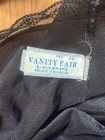 Vintage Vanity Fair Black Lace Camisole Tank Top Size 32 Antron Iii Lingerie 70s