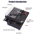 Multi-functional Table Saw 100w Mini Desktop Electric Saw Cutter Woodwork Diy Us
