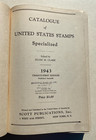 1943 Scott Specialized Catalogue Of United States Stamps Vintage Hardcover
